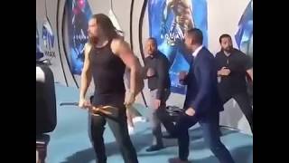 Jason Momoa and Co Do the Haka at the Aquaman Red carpet Premiere