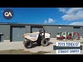 2015 terex 9t straight dumper