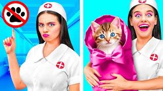 Funny Ways To Sneak Pets Into The Hospital | Crazy Challenge by Happy Funny