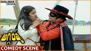 Aggi Ravva Movie || Sridevi & NTR Hilarious Comedy Scene || NTR, Sridevi || Shalimarcinema
