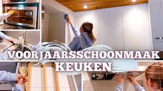 VOORJAARSSCHOONMAAK KEUKEN| 2022 | Deep clean with me | Gwenn\u0026Clean