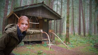 🌳🏡🌲Cozy Offgrid Forest Cabin 🦊 # 12 First winter night - new heating, ideas and much more