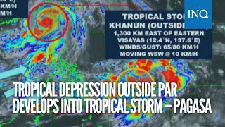 Tropical depression outside PAR develops into tropical storm – Pagasa