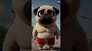 A hungry pug dog became a thief #pug #memes #shorts