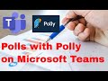 Polls in Microsoft Teams using Polly