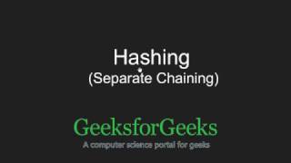 Hashing | Set 2 (Separate Chaining) | GeeksforGeeks