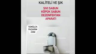 Sensörlü Dezanfektan ve Sıvı Sabun Dispenseri (Aparatı) Duvara Monte Edilebilir ve Doldurulabilir!