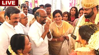 சற்றுமுன் கல்யாண விழாவில் ரஜினி.! அதிர்ந்த மண்டபம் வீடியோ | Rajinikanth Latest Video | SRFC