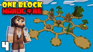 I Built a MASSIVE ISLAND EXPANSION on ONE BLOCK Minecraft Hardcore