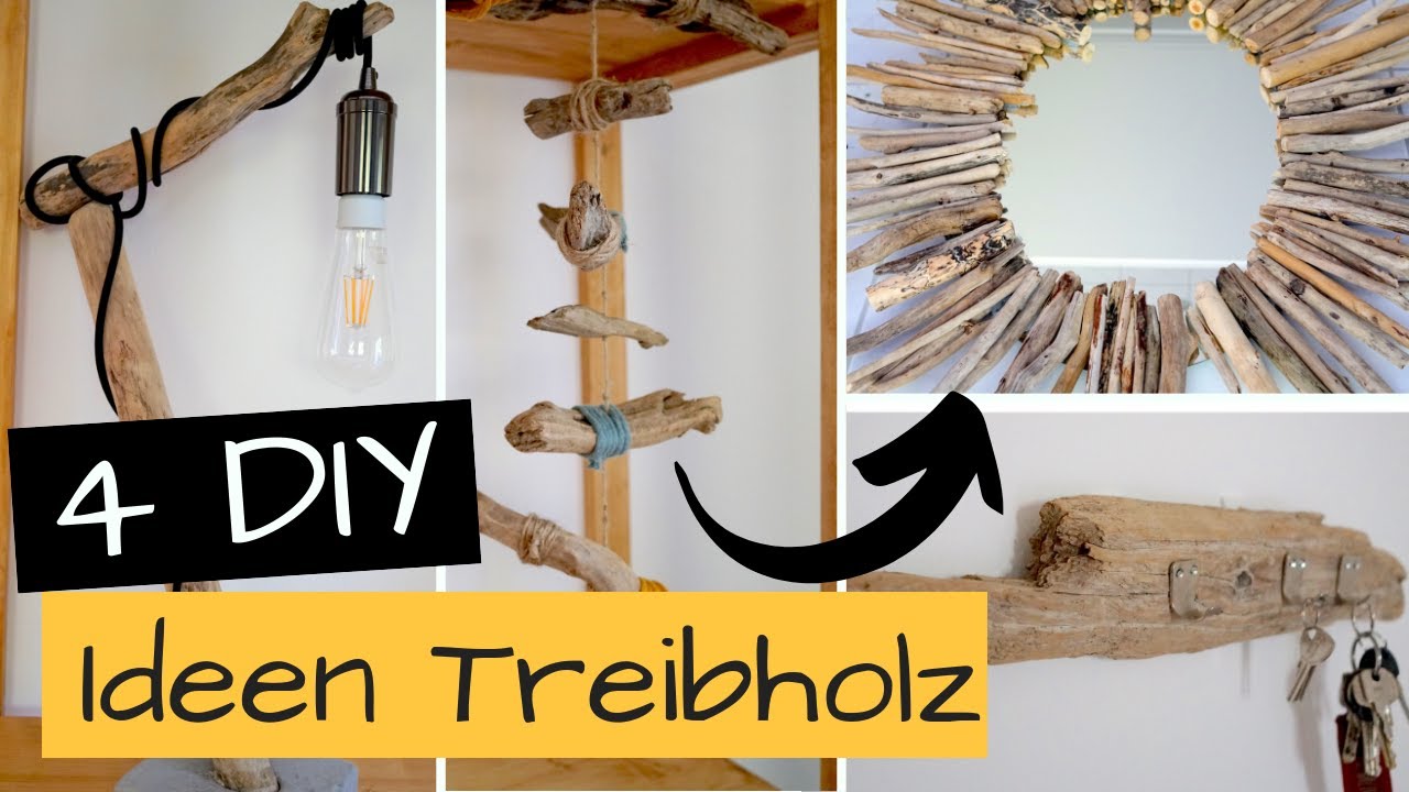 4 DIY Upcycling Ideen Aus Treibholz - YouTube