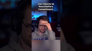 Dan reacts to PewDiePie's compliment... #shorts #dantdm