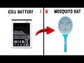 HOW TO FIX CELL BATTERY IN TO  MOUSQITO BAT || DK DIY CHANNEL #usingphonebattery