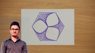 Hexagon spiral drawing || How to draw Geometric drawing ||