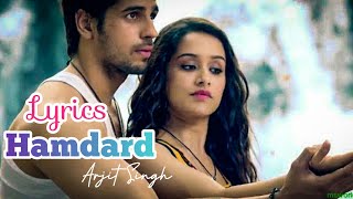 Hamdard Full Video Song with lyrics| Ek Villain | Arjit Singh | Mithoon