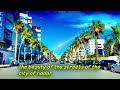 Driving in the streets of Nador city | video 4K HDR 60fps, Morocco Africa, music person walking