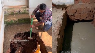 Roundwell Renovation/ മുറ്റത്തുള്ള ഇടിഞ്ഞ കിണർ ഇങ്ങനെ ശെരിയാക്കി (part 1)