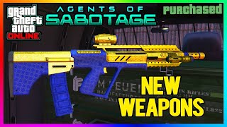 ALL NEW Weapons Gameplay, HOW TO UNLOCK Guns, AGENTS Of Sabotage, GTA 5 DLC 2025 (GTA Online Update)