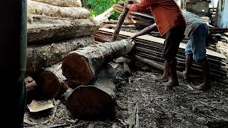 penggergajian kayu di sawmill bahan rumah limasan kayu jati harga 36 juta ??