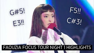 Faouzia's AMAZING Focus Tour VOCAL HIGHLIGHTS!