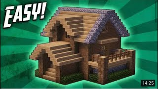 Minecraft: How to Build A survival Starter House Tutorial(#2)