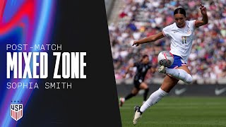 POST-MATCH MIXED ZONE: Sophia Smith | USWNT vs. Korea Republic | June 1, 2024