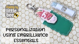 Merge & Edit a Name/Font/Personalization Using Embrilliance Essentials Software