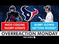 Nico Collins Injury Update + Is Bobby Slowik Regressing? Texans Overreaction Monday