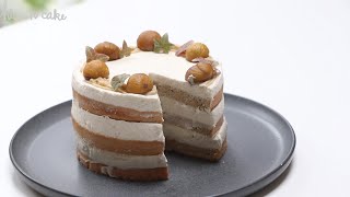 Milk Tea Chestnut Cake | 红茶栗子蛋糕 | kiss 'n' cake