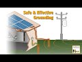 How to ensure safe and effective solar grounding