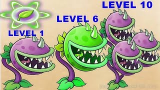Chomper Pvz2 Level 1-6-Max Level in Plants vs. Zombies 2: Gameplay 2017