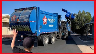 Follow Republic Services Garbage Truck With Me!