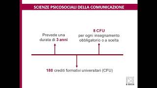 Presentazione del Corso di laurea SPC - Presidente del CdL, prof.ssa Francesca Foppolo