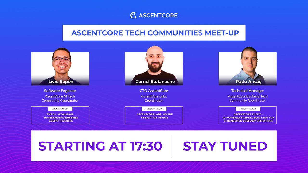 Ascentcore Tech Communities Meetup Youtube