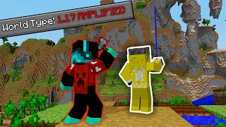 Minecraft Manhunt But It's an Amplified World...