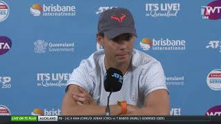 Tennis Channel Live: Rafael Nadal Withdraws From 2019 Brisbane With Thigh Strain