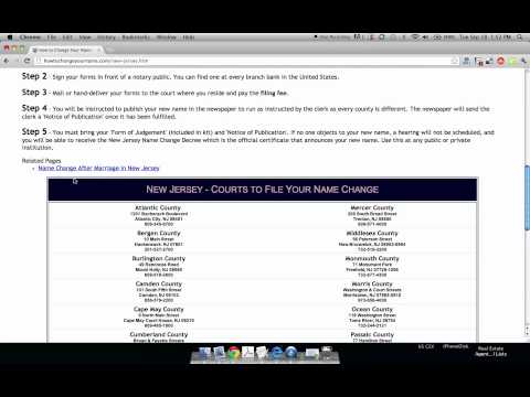 How to Change Your Name in New Jersey How to Change Your Name in New Jersey