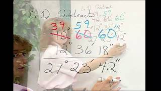 Trigonometry-Adding and Subtracting Degrees, Minutes, and Seconds