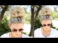 Easy Messy Bun using No Bobby Pins Easy Messy Bun using No Bobby Pins
