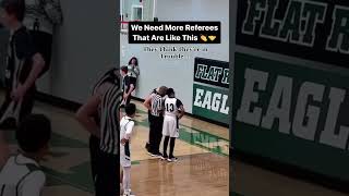 This Referee is teaching what High School Sports are all about! 🫡👏 #shorts