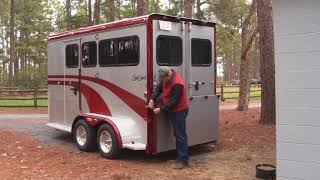 EquiSpirit 2 Horse Bumper Pull Trailer with Dressing Room - Part 1