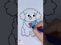 how to draw a cute dog 🎨🐶