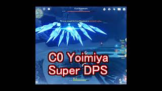 Power of C0 Yoimiya Genshin Impact Ver.2 #Shorts