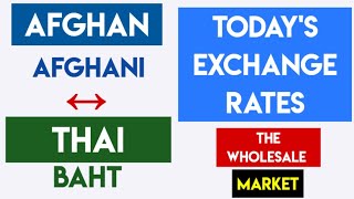 Today’s Afghan Afghani to Thai Baht Live Price 💱 Convert 1 AFN to THB | Money Exchange Update