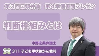 第３回口頭弁論〜中野弁護士による判断枠組みのプレゼン【311子ども甲状腺がん裁判】