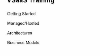 VSaaS Training Intro