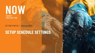 InEight NOW - How to setup Schedule NOW