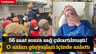 Asrın felaketinden 56 saat sonra sağ çıkartılmıştı! O anları gözyaşları içinde anlattı