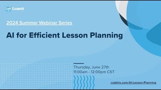 AI for Efficient Lesson Planning