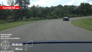 (fastest lap) VW Golf R 1:16:62 at Nelson Ledges Race Course