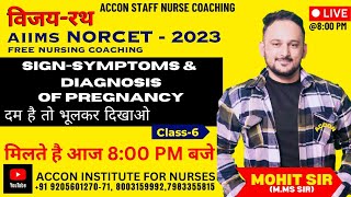 Sign & symptoms of Pregnancy #Dhamaka Class by #MohitSir #ACCON INSTITUTE#NORCET#SGPGI#PGI#RML#DSSSB